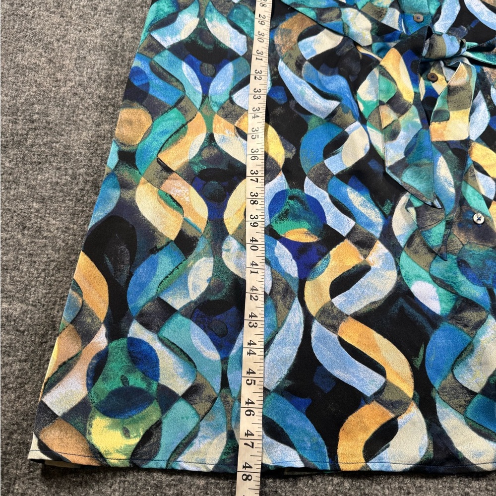 Nic+Zoe Women’s Wave Links Loren Long Sleeve Blue Shirtdress SZ XXL - Picture 7 of 14